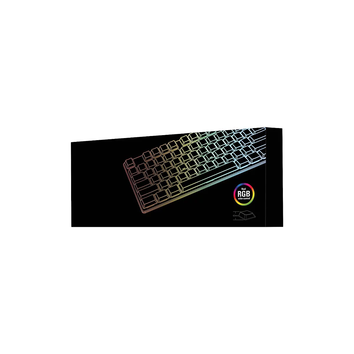 Sharkoon PureWriter TKL RGB - Tastatur - Hintergrundbeleuchtung - USB - Deutsch - Tastenschalter: Kailh Blue
