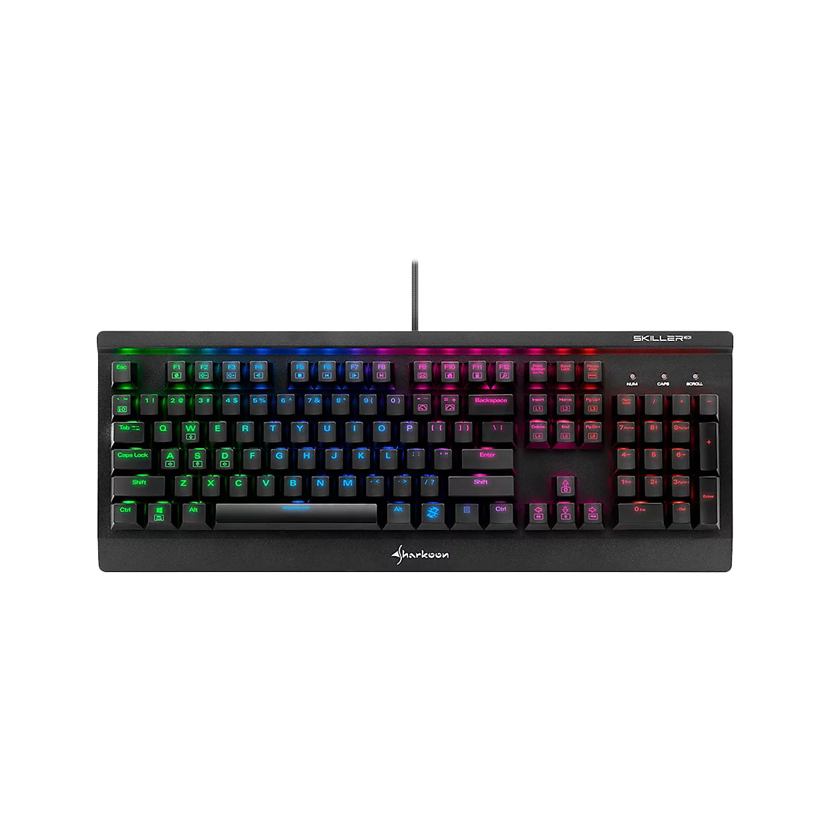 Sharkoon Skiller MECH SGK3 - Tastatur - Hintergrundbeleuchtung - USB - AZERTY - Französisch
