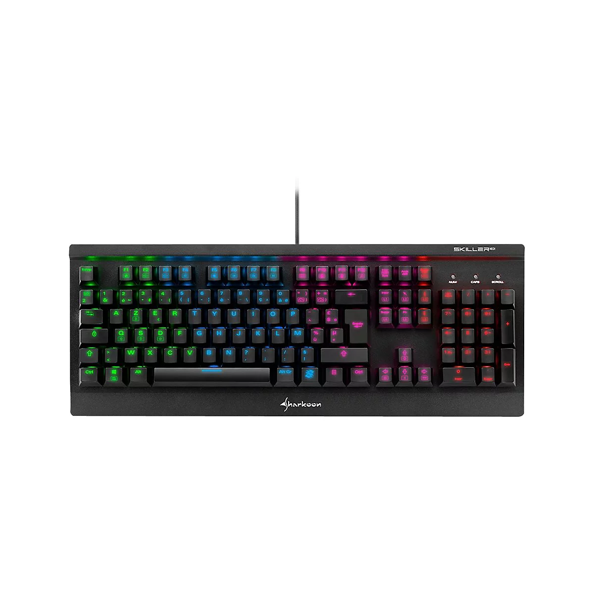 Sharkoon Skiller MECH SGK3 - Tastatur - Hintergrundbeleuchtung - USB - AZERTY - Französisch