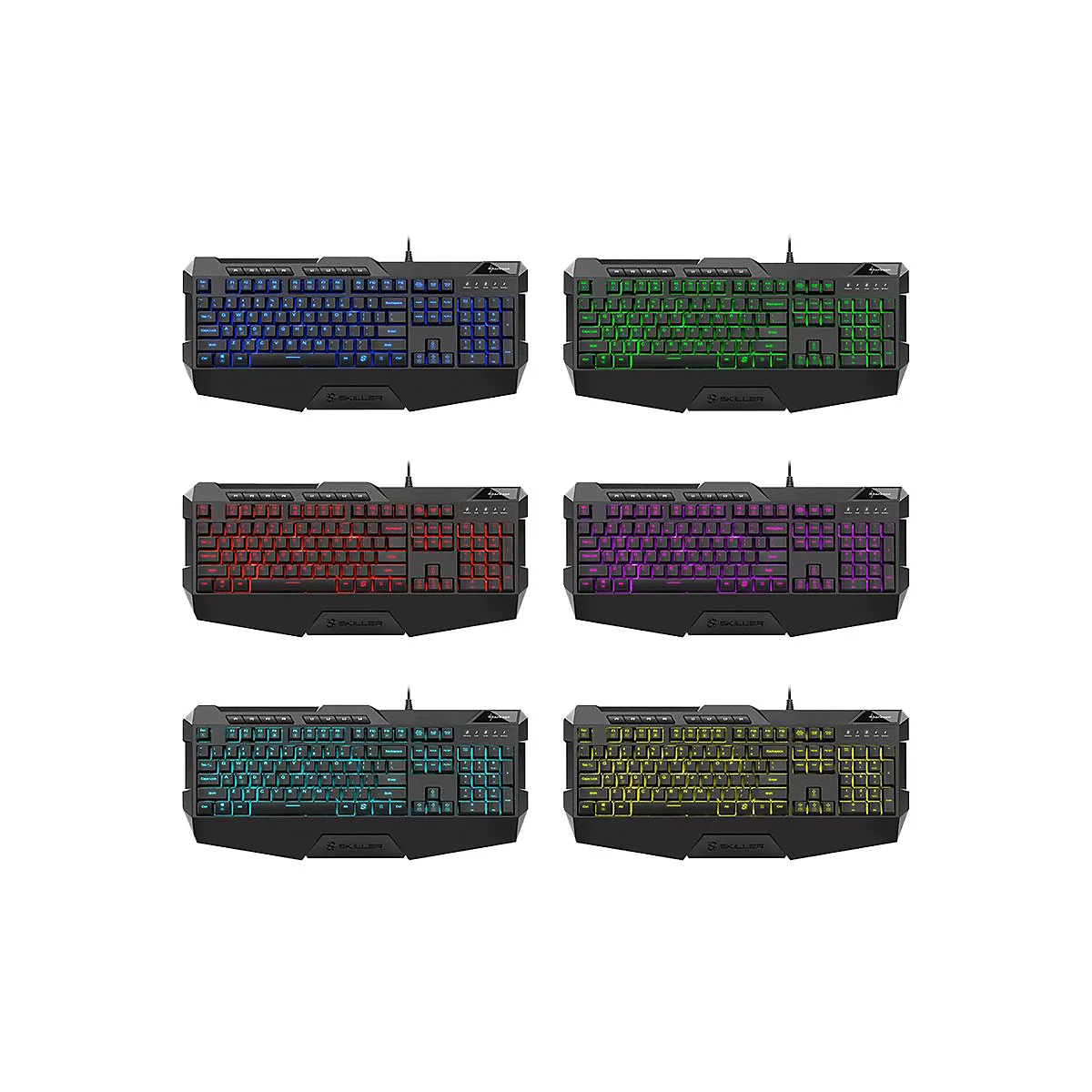 Sharkoon Skiller SGK4 - Tastatur - Hintergrundbeleuchtung - USB - Deutsch