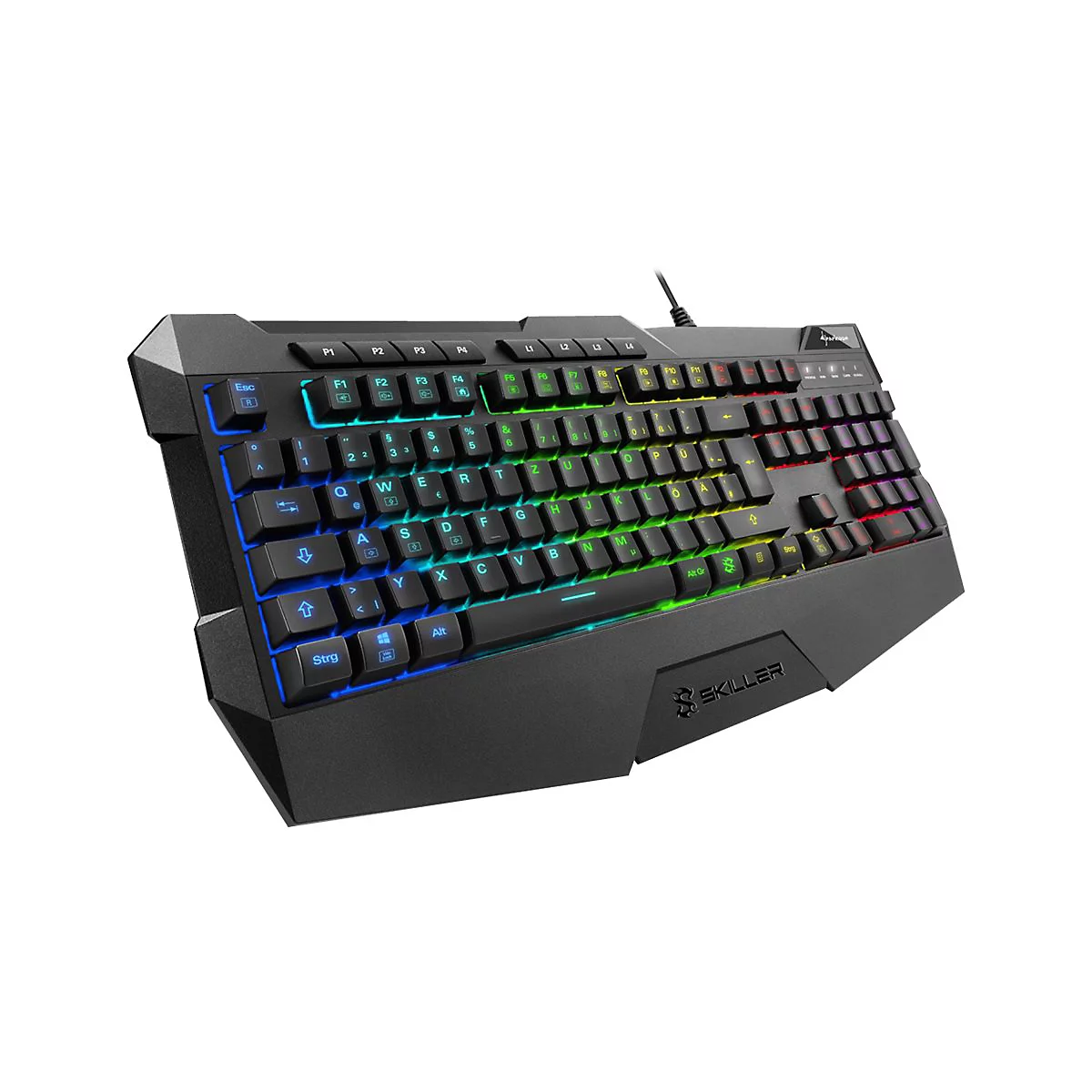 Sharkoon Skiller SGK4 - Tastatur - Hintergrundbeleuchtung - USB - Deutsch