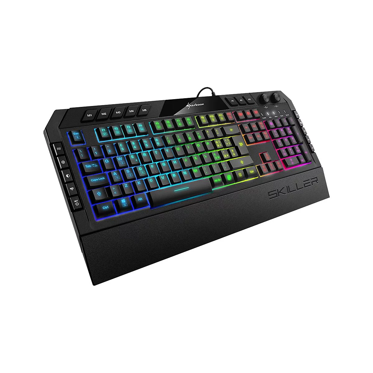 Sharkoon SKILLER SGK5 - Tastatur - hintergrundbeleuchtet - USB - Italienisch