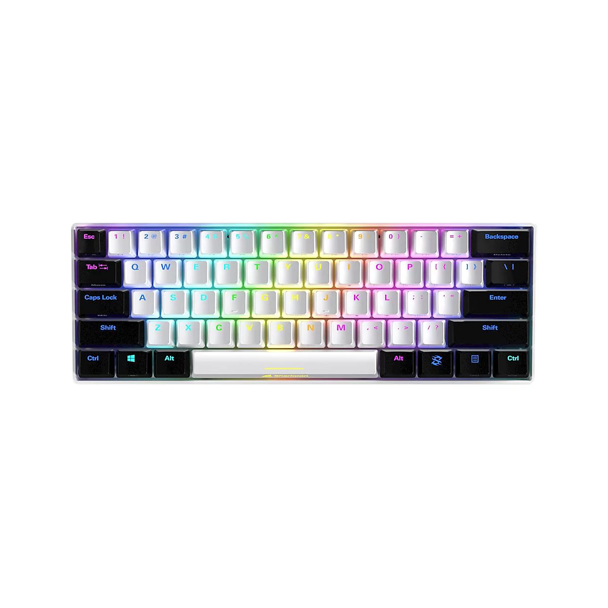 Sharkoon SKILLER SGK50 S4 - Tastatur - Hintergrundbeleuchtung - USB-C - Deutsch - Tastenschalter: Kailh Blue