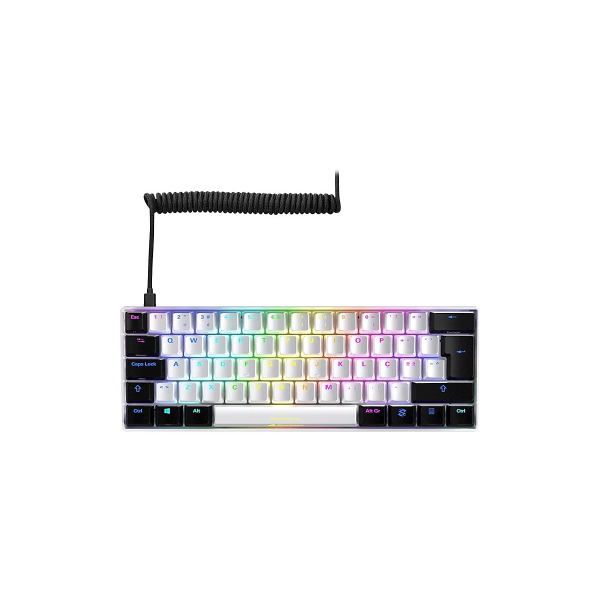 Sharkoon SKILLER SGK50 S4 - Tastatur - Hintergrundbeleuchtung - USB-C - Portugiesisch - Tastenschalter: Kailh Red