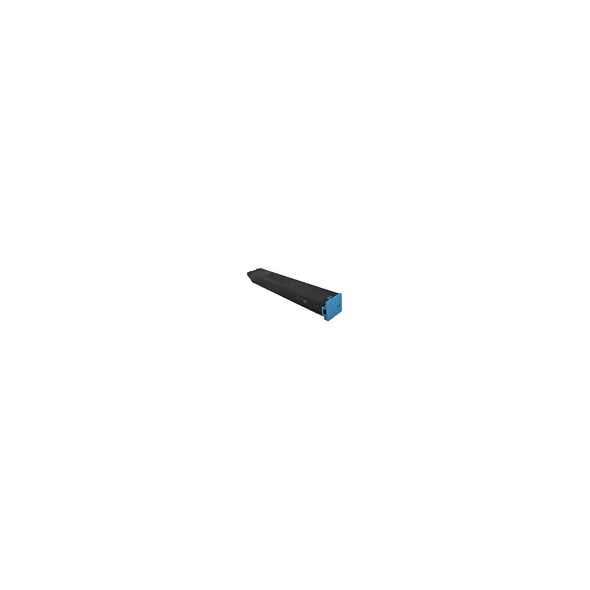 Schwarze Tonerkartusche mit blauem Clip.