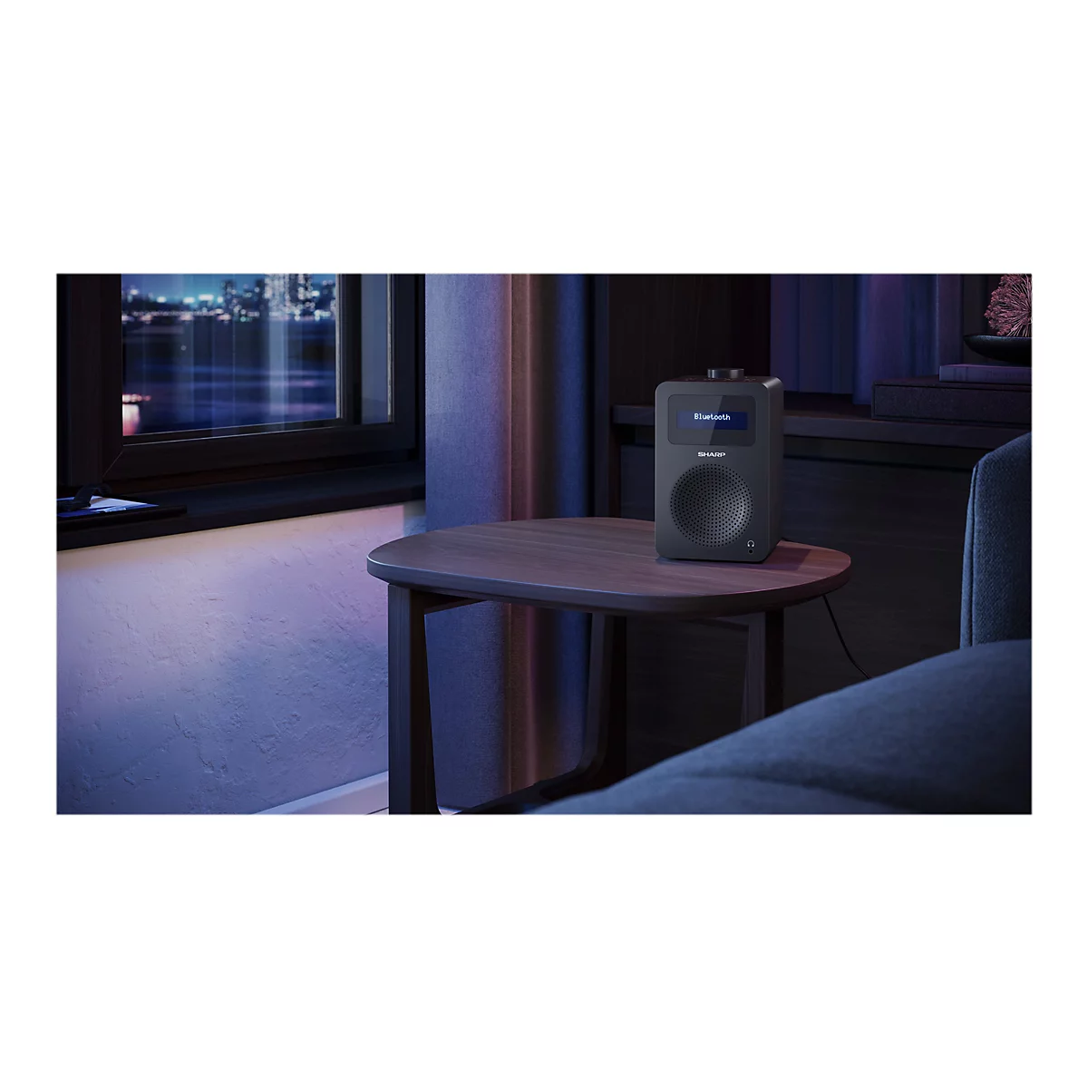 Sharp DR-430 - DAB+-Radio - 5 Watt (Gesamt) - schwarz