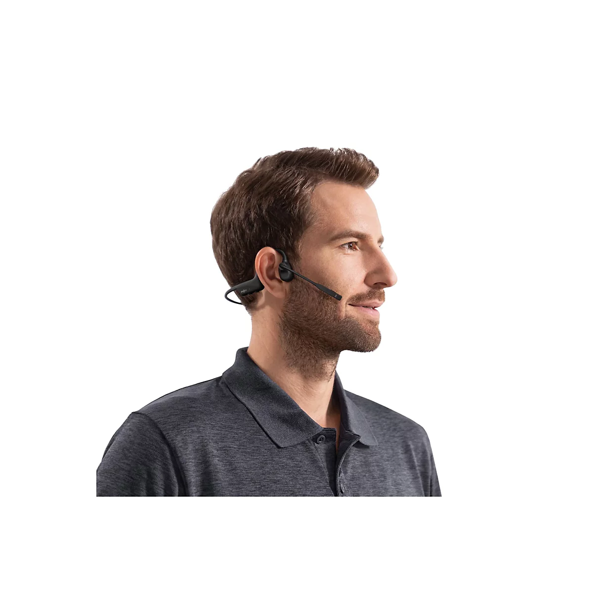 SHOKZ OpenComm2 - 2025 Upgrade - Headset - offenes Ohr - hinter dem Nacken angebracht - Bluetooth