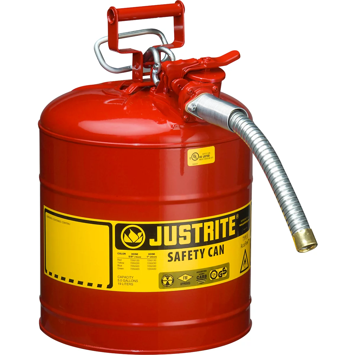 Sicherheitsbehälter Typ II aus Stahlblech, 19,0 l
