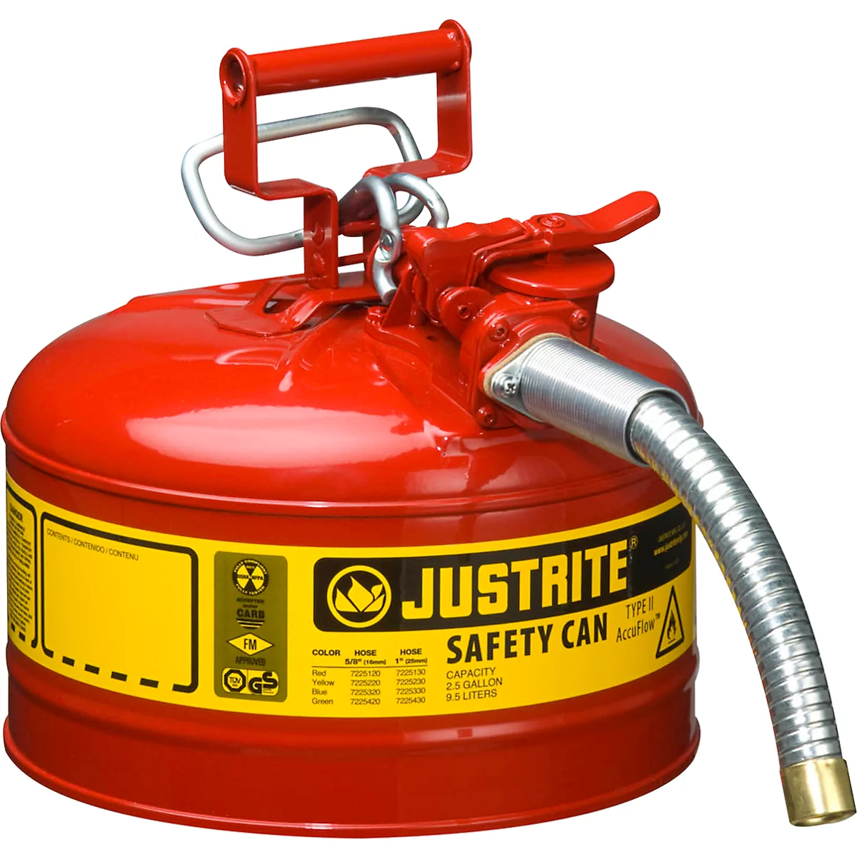 Sicherheitsbehälter Typ II aus Stahlblech, 9,5 l