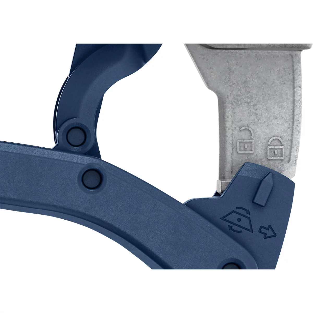 Sicherheitsmesser Martor 610 XDR, 3-in-1 Hebel, Auto-Klingenrückzug, metalldetektierbar, L 158 x B 27 x H 76 mm, Stahl/Aluminium/Kunststoff, blau