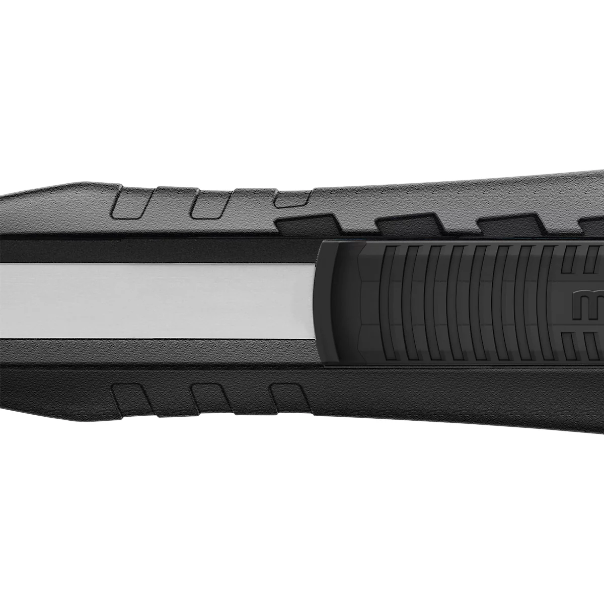 Sicherheitsmesser Martor Secubase 383, ergonomisch, Schnitttiefe einstellbar, Auto-Klingenrückzug, L 170,5 x B 25 x H 34 mm, Stahl/GFK, schwarz