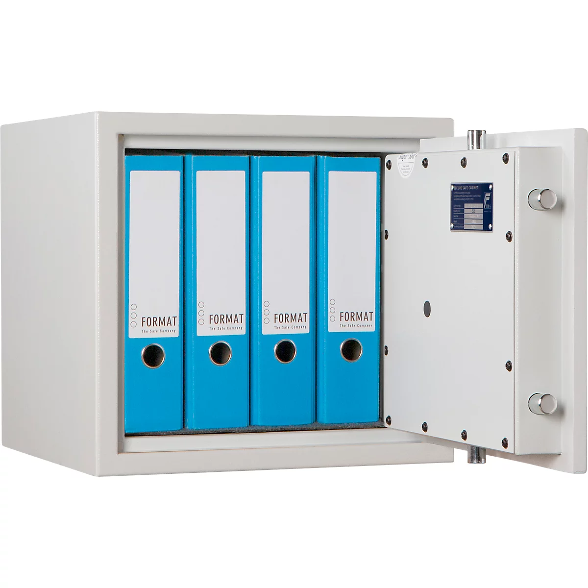 Sicherheitsschrank Seguro 30, Sicherheitsstufe S2, B 432 x T 425 x H 402 mm, 36 Liter, lichtgrau