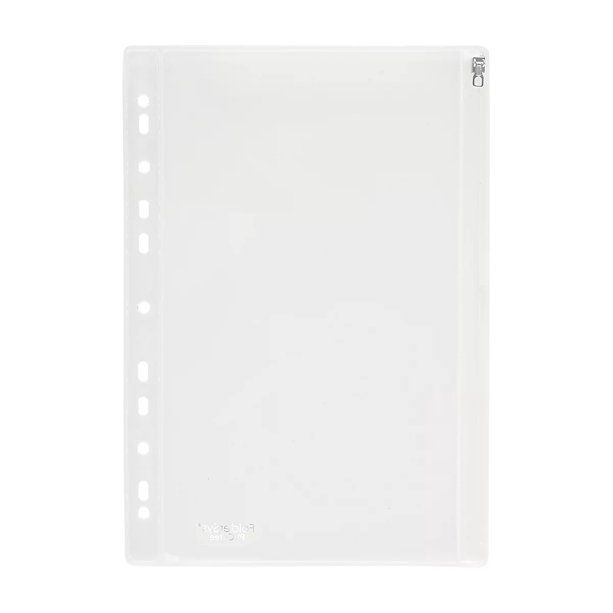 Sichthülle FolderSys, Gleitverschuss, Abheftrand mit EURO-Lochung, PVC-frei, EVA-Folie transparent, A4, 10 Stück