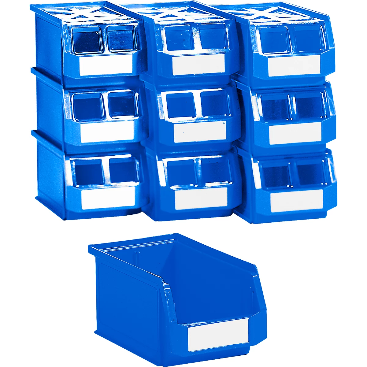 Sichtlagerkasten SSI Schäfer LF 221, Polypropylen, L 234 x B 150 x H 122 mm, 2,7 l, blau