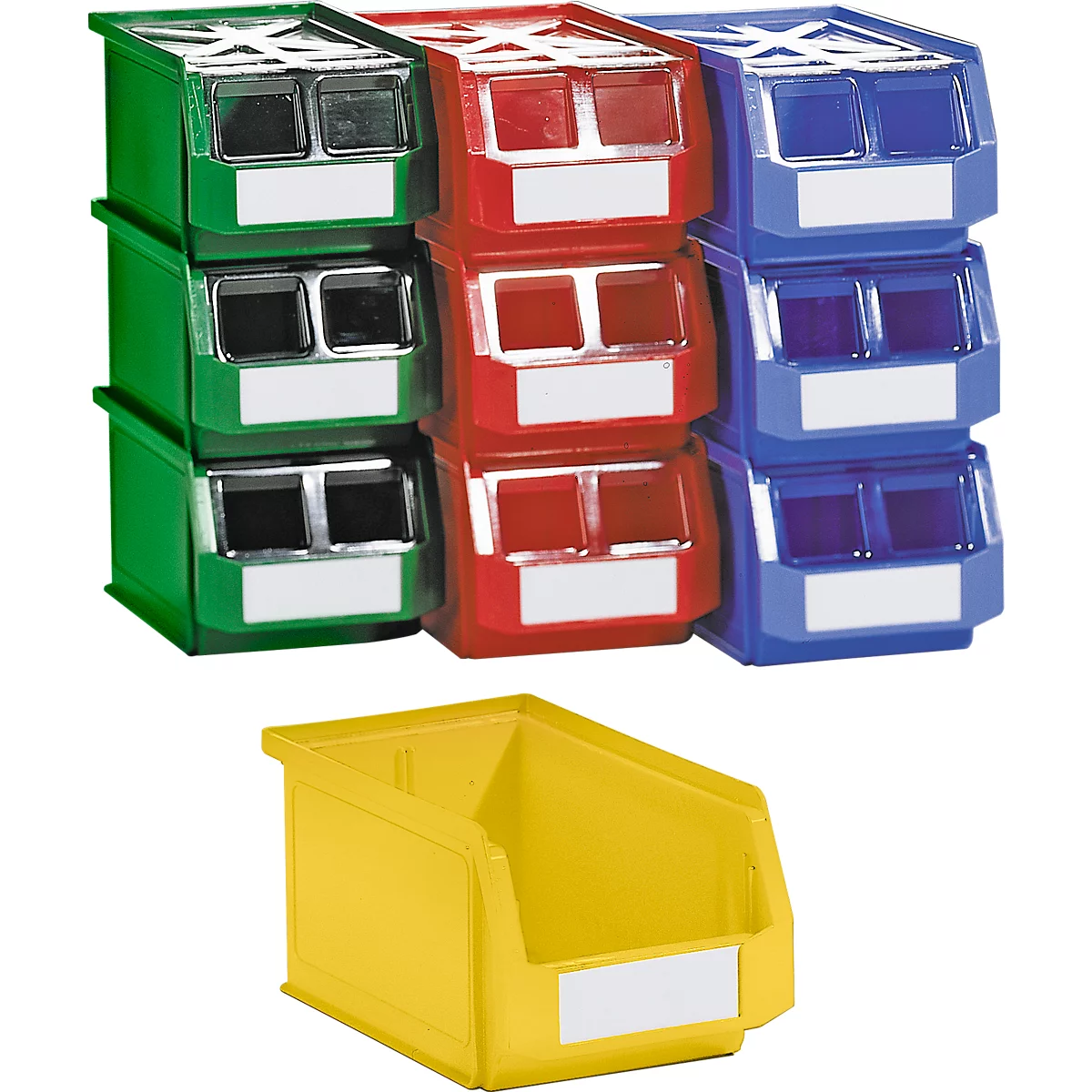 Sichtlagerkasten SSI Schäfer LF 221, Polypropylen, L 234 x B 150 x H 122 mm, 2,7 l, gelb
