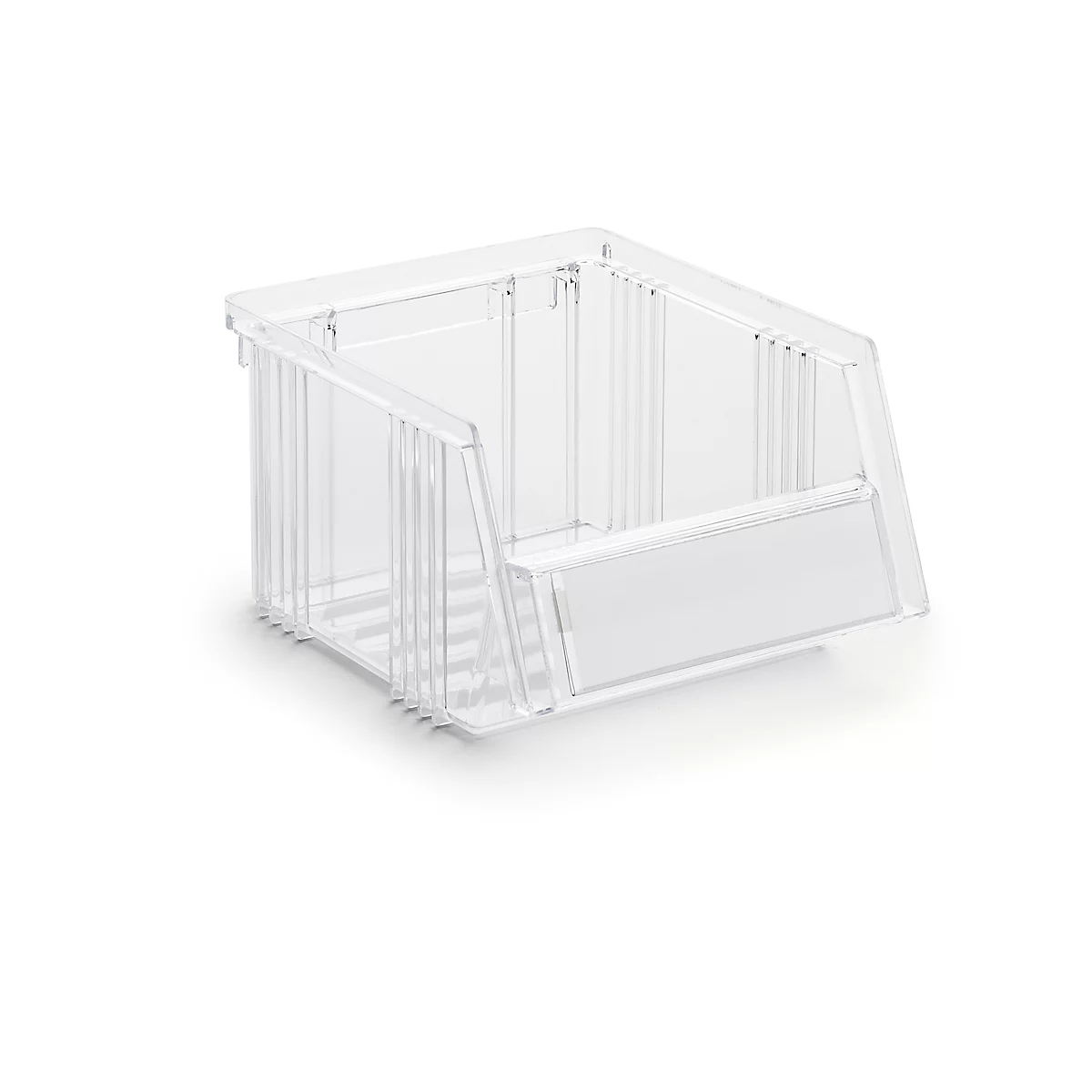 Sichtlagerkasten Treston Serie 1520, Polystyrol, L 192 x B 149 x H 105 mm, 1,5 L, transparent
