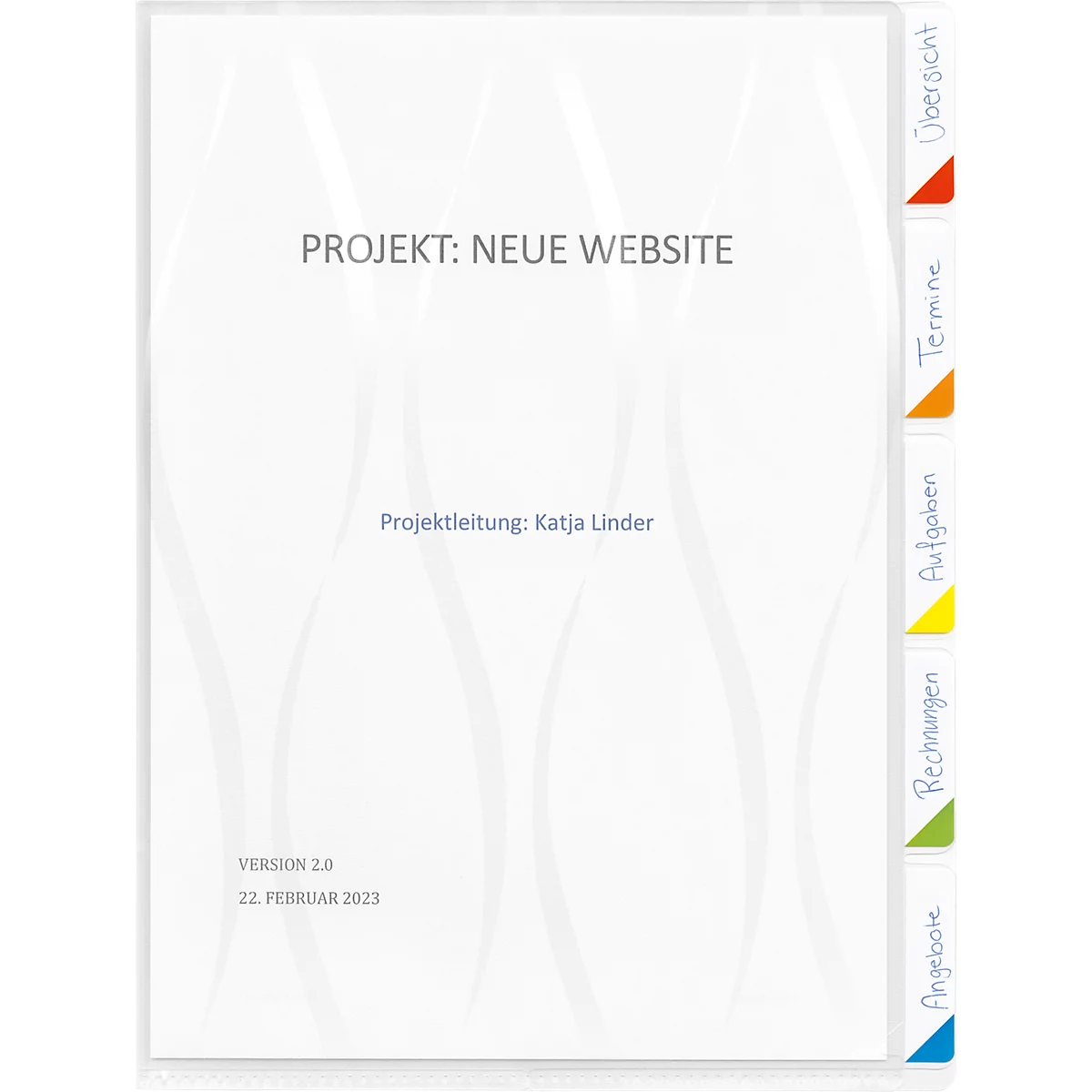 Sichtmappe Kolma Visa Dossier, 6 Tabs, A4, KolmaFlex, transparent