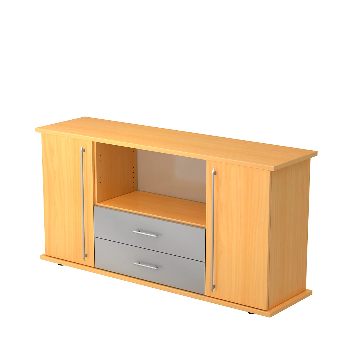 Sideboard met 2 schuifladen, beuken