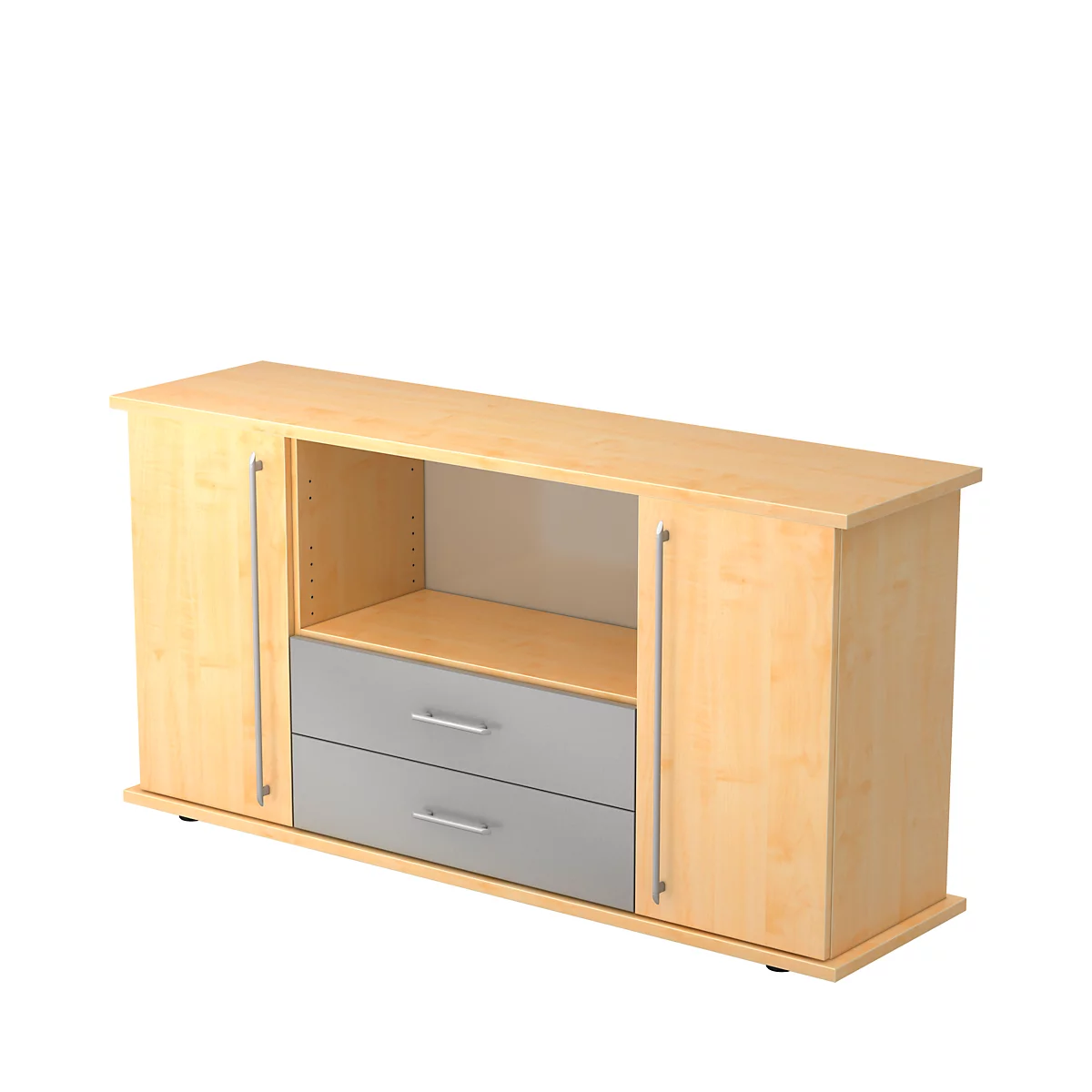 Sideboard met 2 schuifladen, esdoorn
