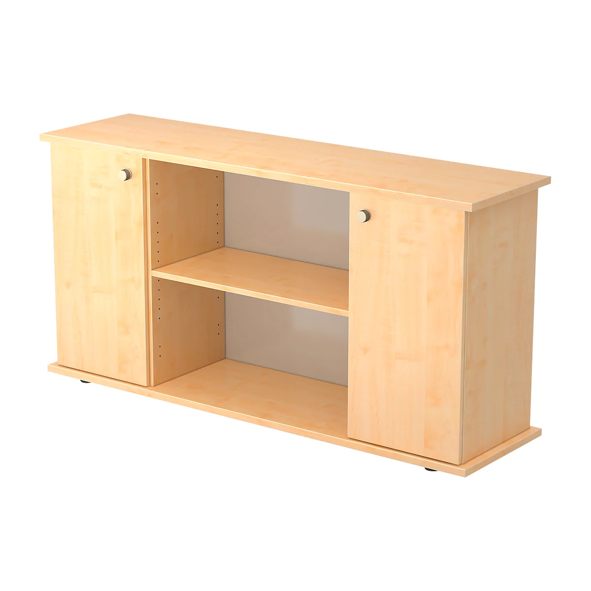 Sideboard ULM, H. 840 x l. 1661 x P 448 mm, coloris érable