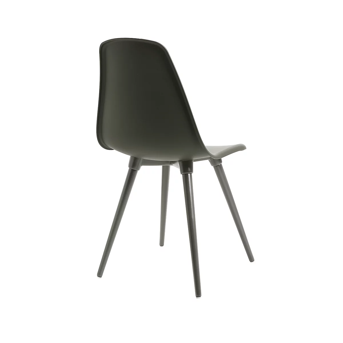 Siège coque Topstar® T 2020, 4 pieds, résistant aux désinfectants, sans accoudoirs, gris/gris