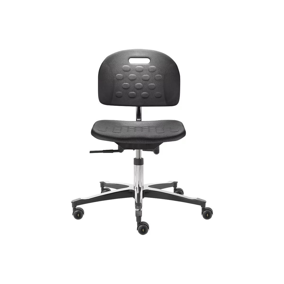 Siège d'atelier pivotant Industry TEC Basic, PU, hauteur ajustable, sans accoudoirs