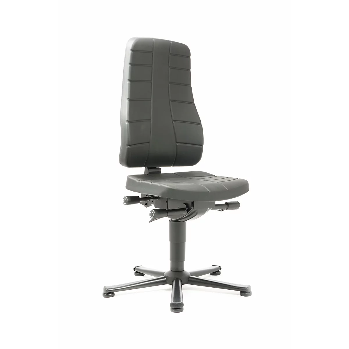 Siège de bureau All-In-One 9640, avec patins, Rembourrage mousse intégrale, noir