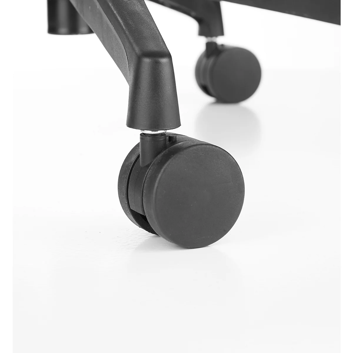 Siège de bureau CDP62, avec accoudoirs, siège multicouche, noir/gris