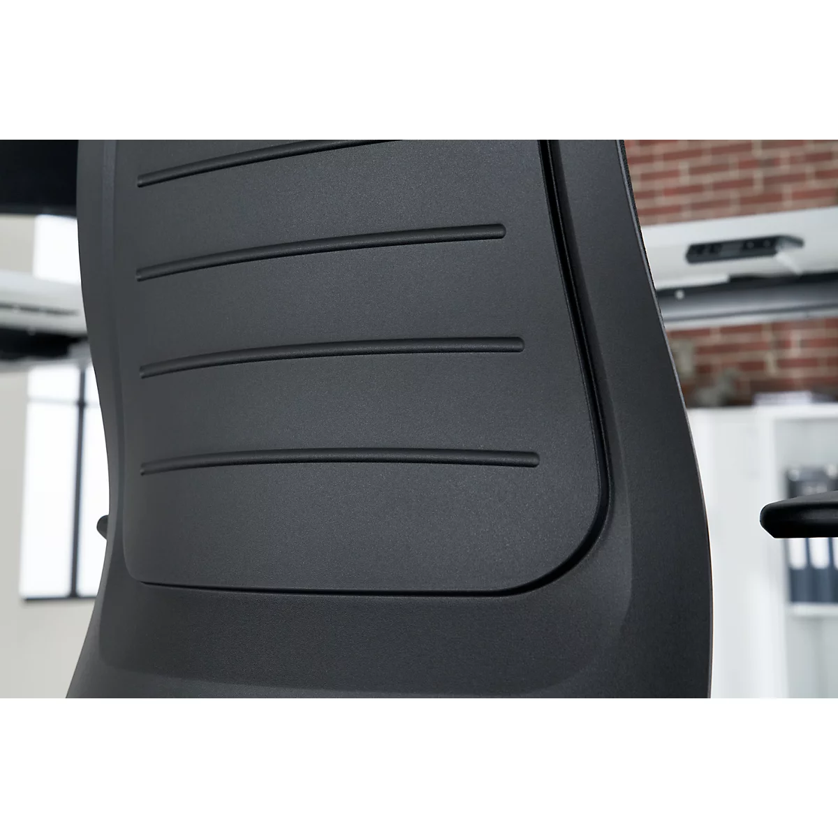 Siège de bureau ECCON plus-3 Prosedia, à contact permanent, avec accoudoirs, dossier en mousse moulée avec soutien lombaire, assise plate 