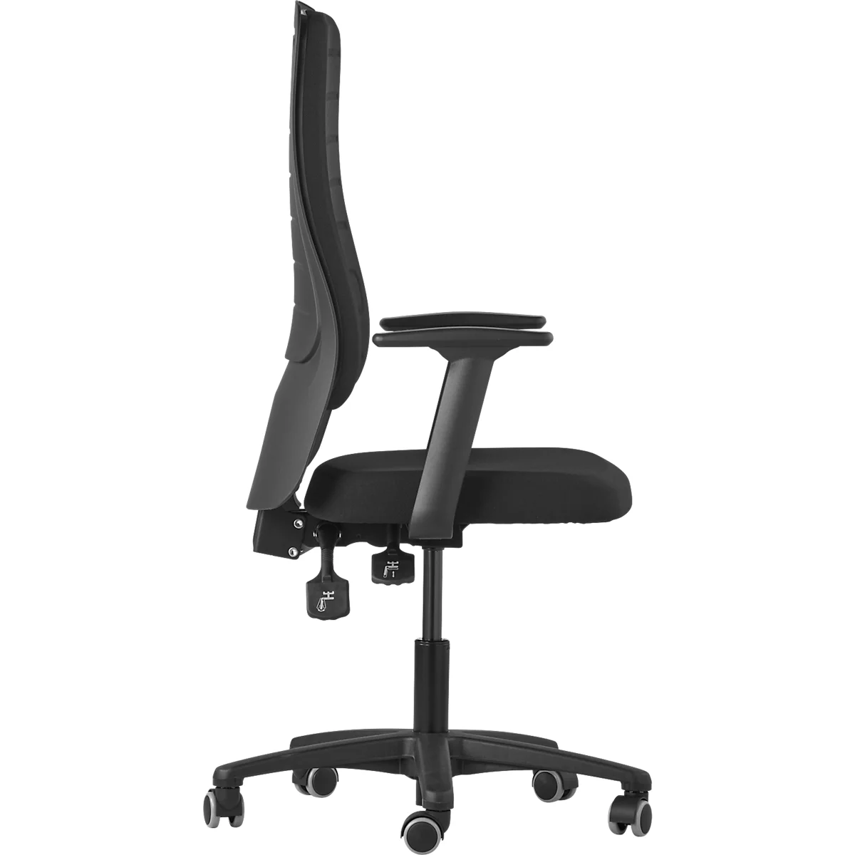 Siège de bureau ECCON plus-3 Prosedia, à contact permanent, avec accoudoirs, dossier en mousse moulée avec soutien lombaire, assise plate 