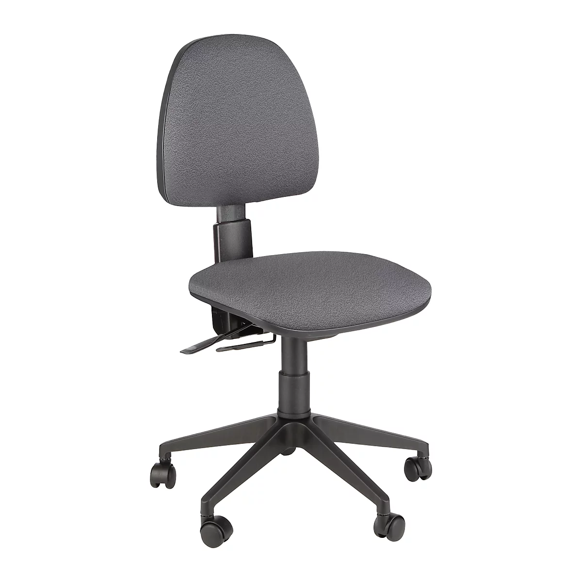 Siège de bureau JOLLY Leyform, à contact permanent, sans accoudoirs, dossier à hauteur ajustable, anthracite