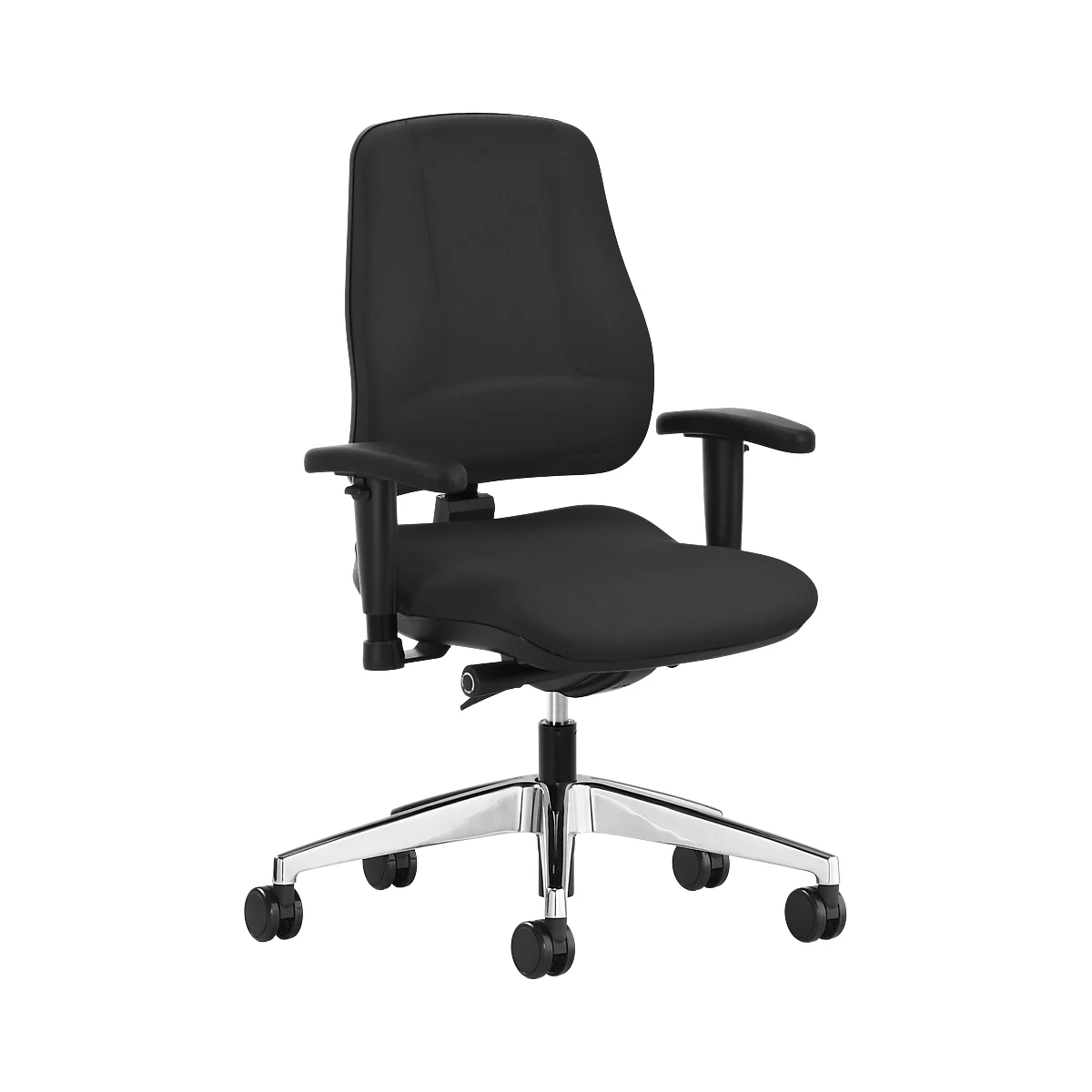 Siège de bureau LEANOS V KOMFORT Prosedia, mécanisme synchrone, sans accoudoirs, soutien lombaire, arrondi pour les genoux