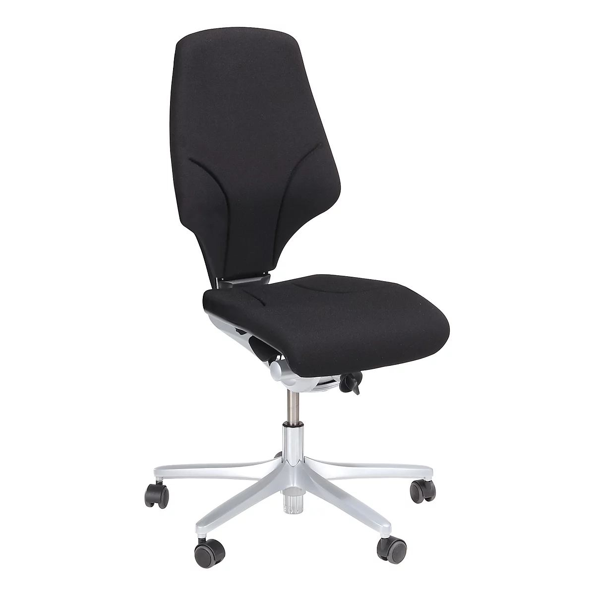 Siège de bureau modèle 64 Giroflex, sans accoudoirs, mécanisme synchrone résistant à l'usure, jusqu'à 150 kg,