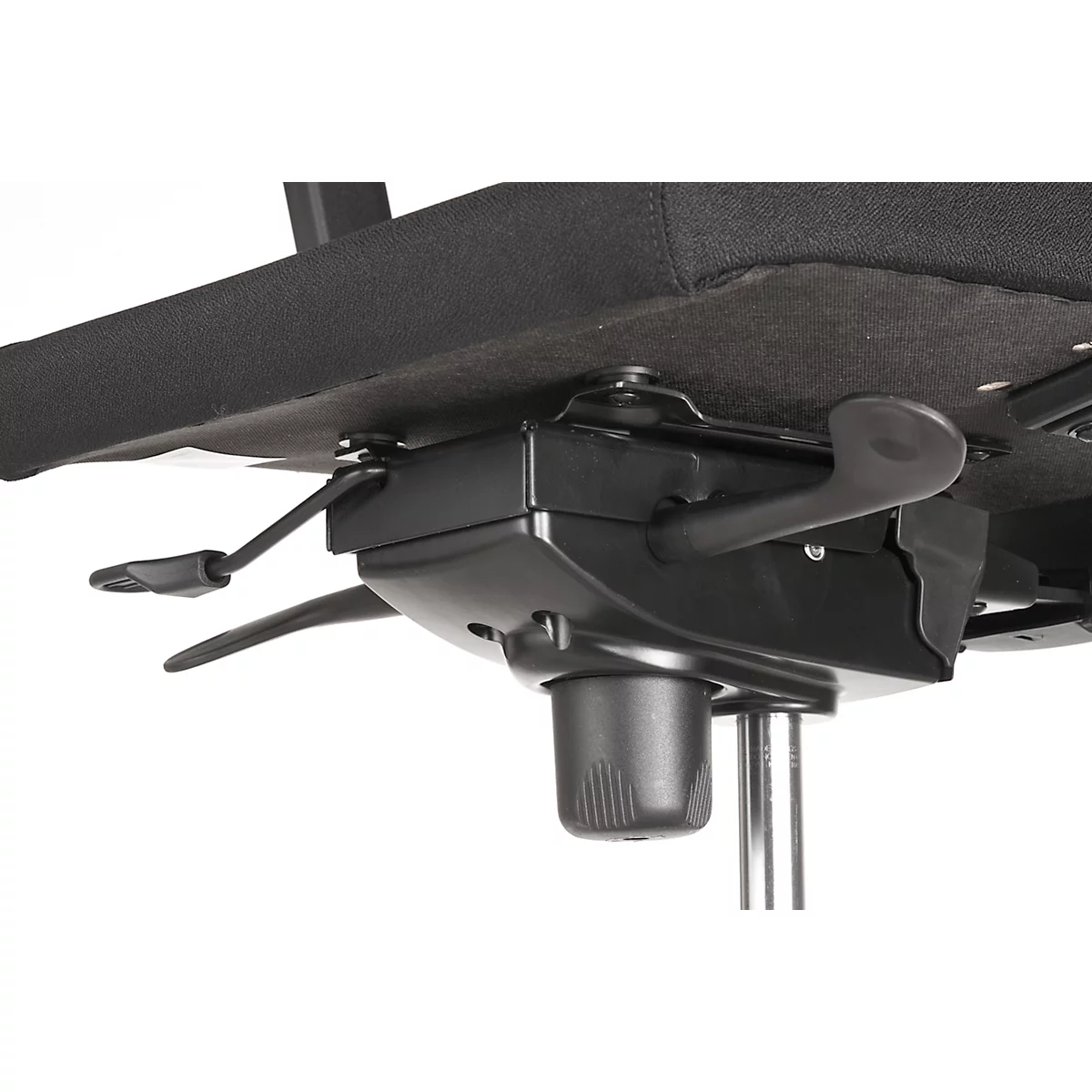 Siège de bureau Navigo -mécanisme synchrone - assise ergonomique galbée - avec accoudoirs - noir