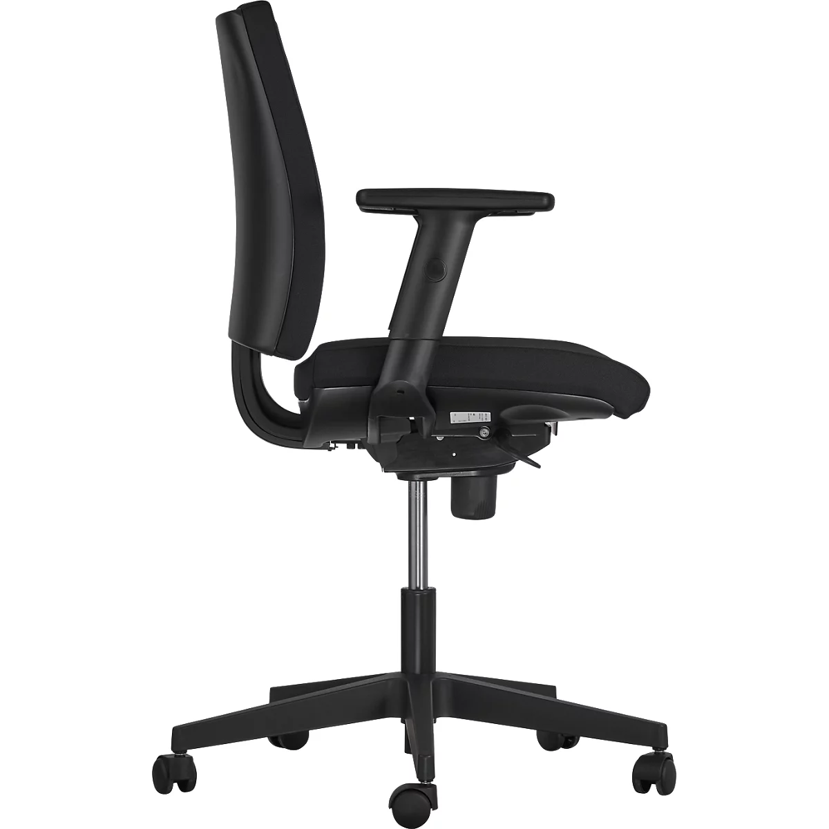 Siège de bureau NowyStyl Intrata, avec accoudoirs, mécanisme synchrone, assise profilée, noir 