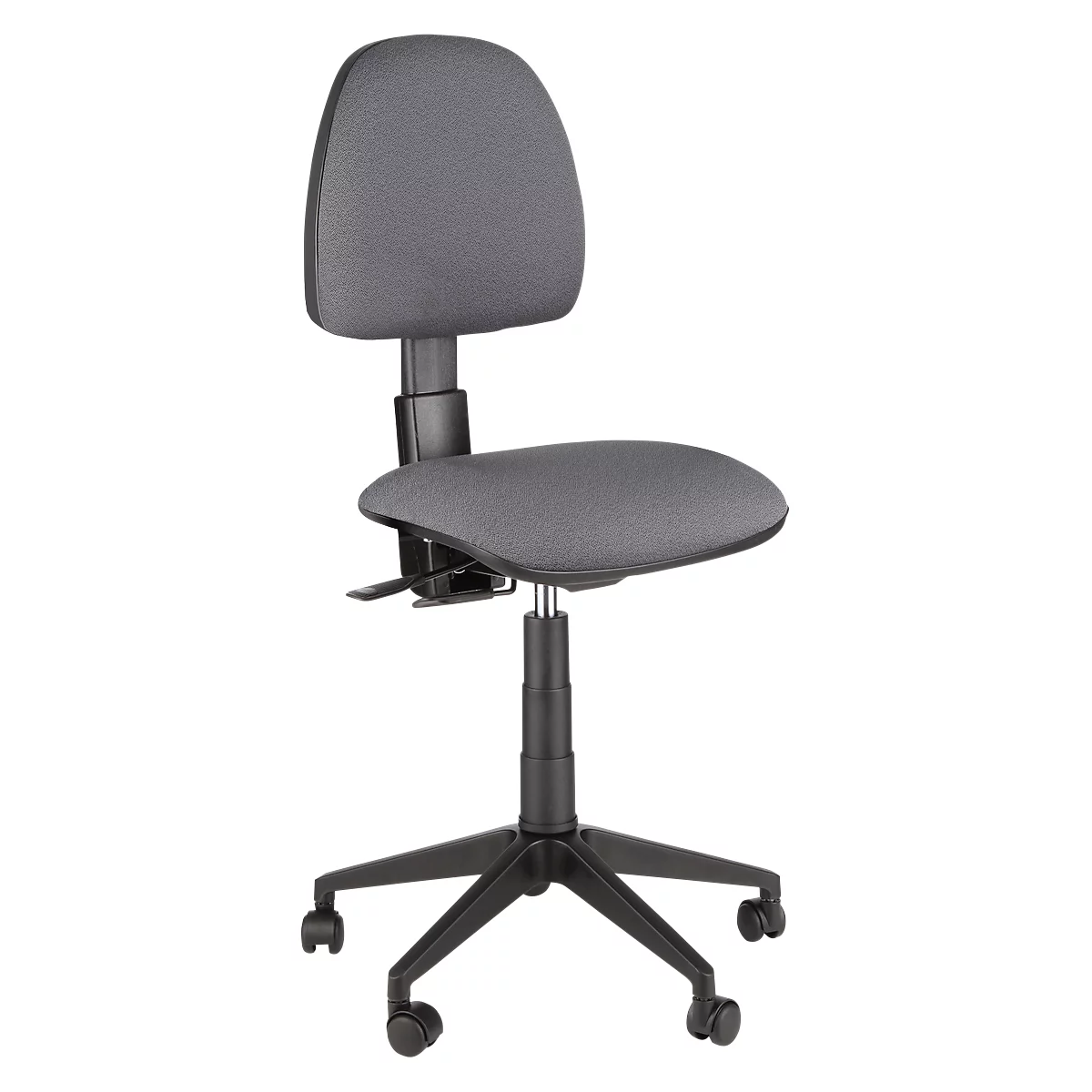 Siège de bureau Saloon, sans accoudoirs, avec protection des chants, hauteur ajustable, anthracite
