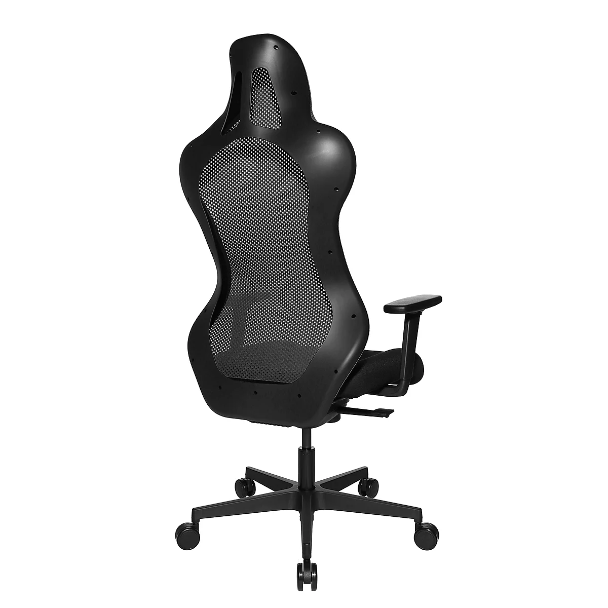 Siège de bureau Sitness RS Sport Uni, avec accoudoirs, mécanisme synchrone 3D, siège en forme d'auge, appui-tête, noir/noir