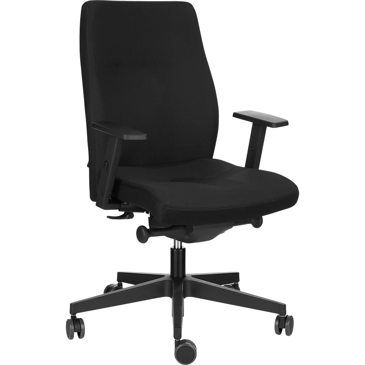 Siège de bureau SoOne NowyStyl, avec accoudoirs, soutien lombaire, assise spéciale soutien du bassin, noir