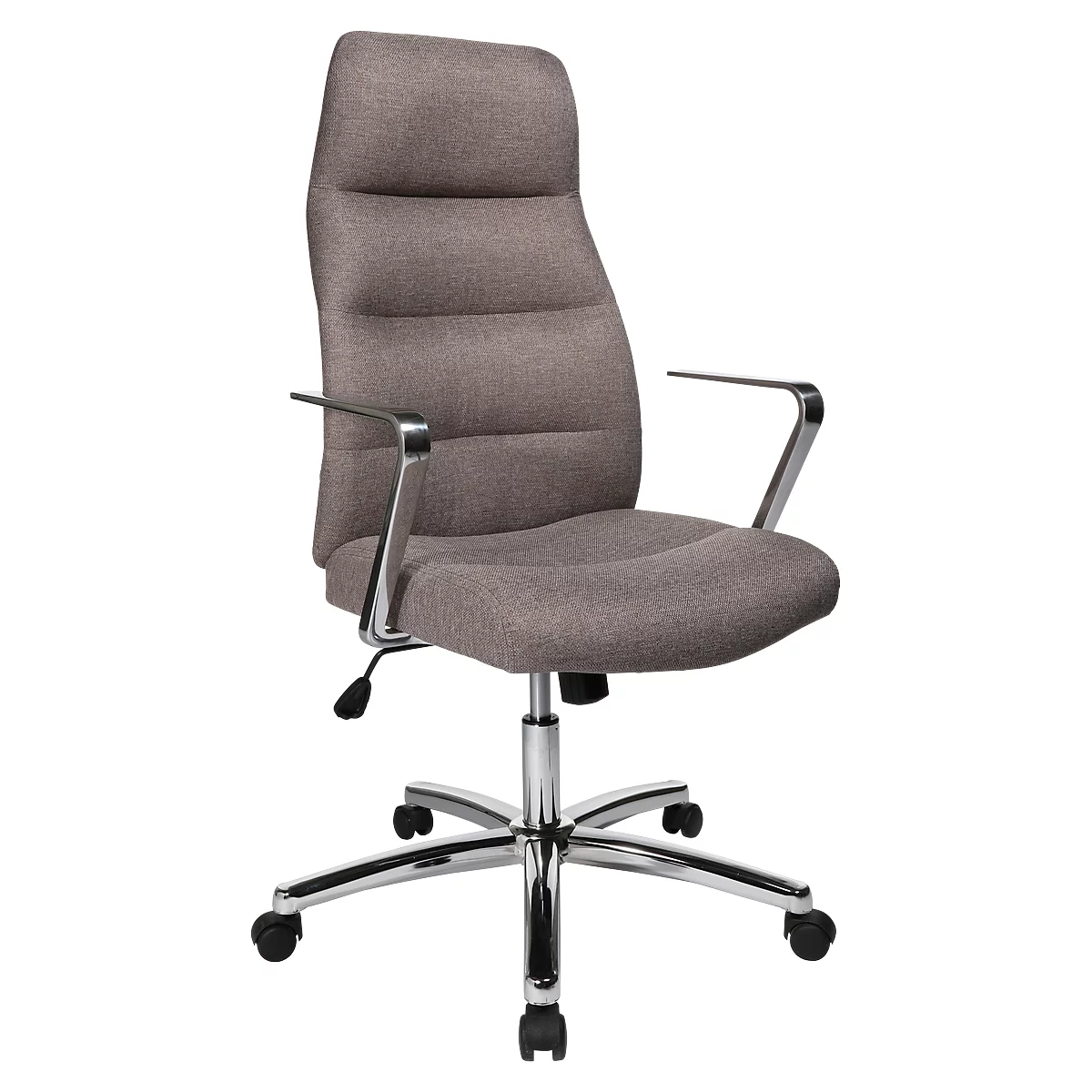 Siège de direction CHAIRMAN Topstar, avec accoudoirs, tissu, brun