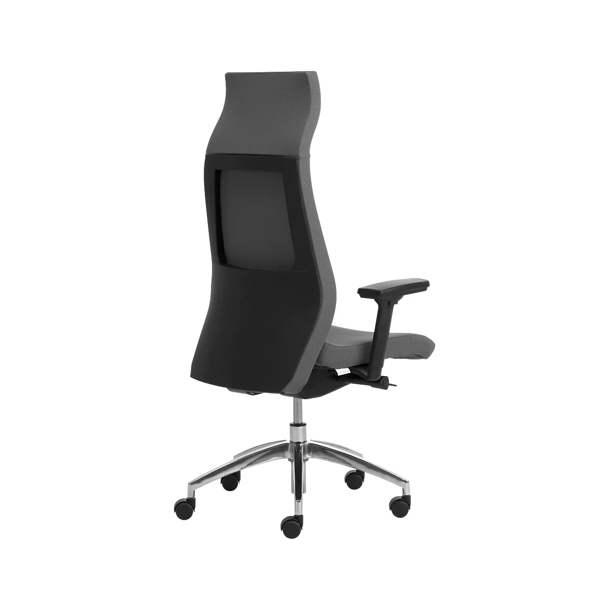 Siège de direction ENERGY, avec accoudoirs, mécanisme synchrone, revêtement CLIMATEX®, gris