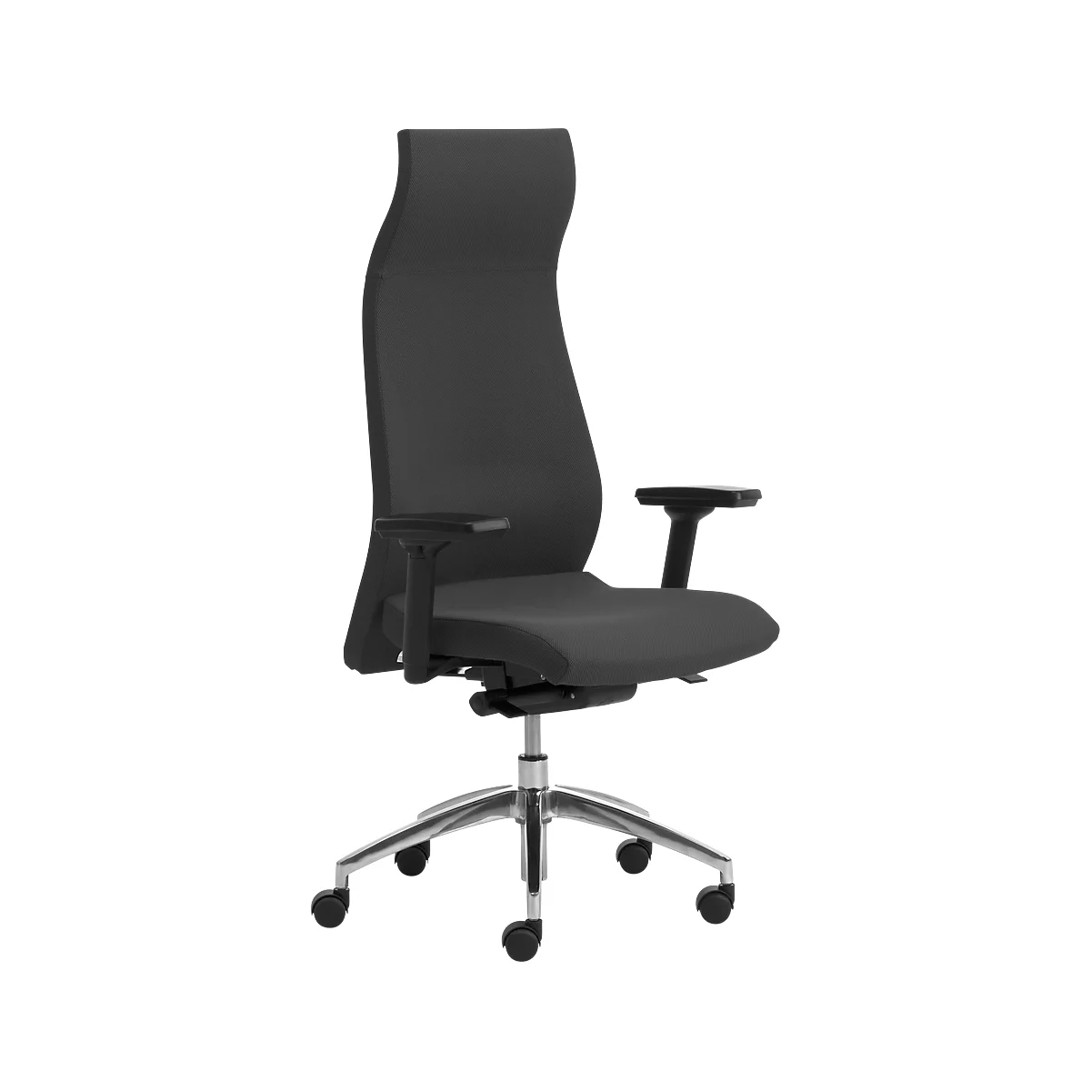 Siège de direction ENERGY, avec accoudoirs, mécanisme synchrone, revêtement CLIMATEX®, noir