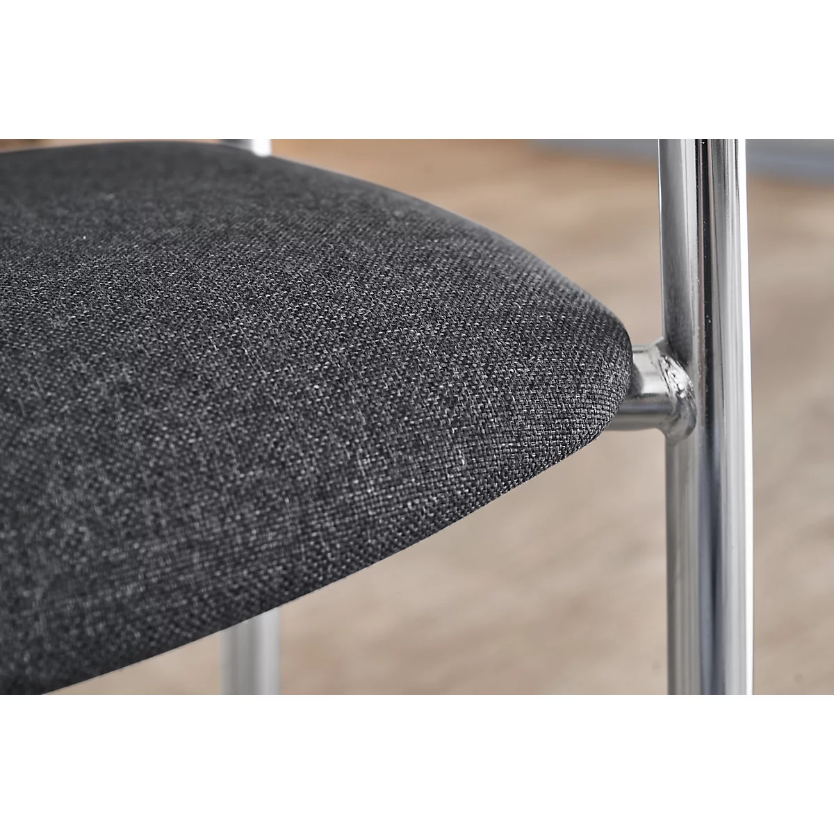 Siège visiteur Styl, anthracite, chromé
