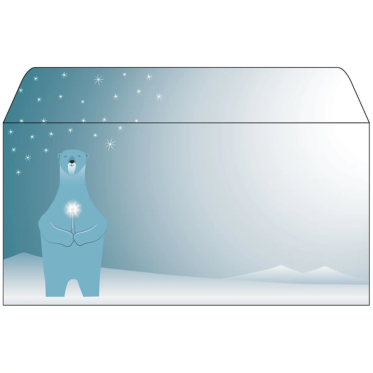 Sigel enveloppen Polar Bear, DIN lang, 25 st.