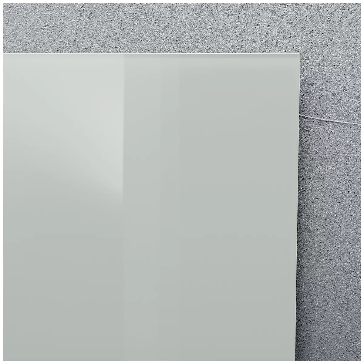 Sigel Glas-Whiteboard Artverum, glänzend, grau, magnethaftend, 1800 x 1200 mm + 2 SuperDym-Magnete