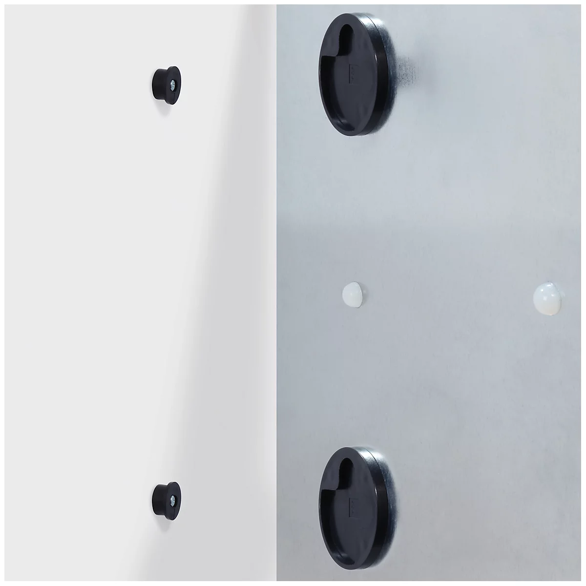 Sigel Glas-Whiteboard Artverum, glänzend, grau, magnethaftend, 1800 x 1200 mm + 2 SuperDym-Magnete