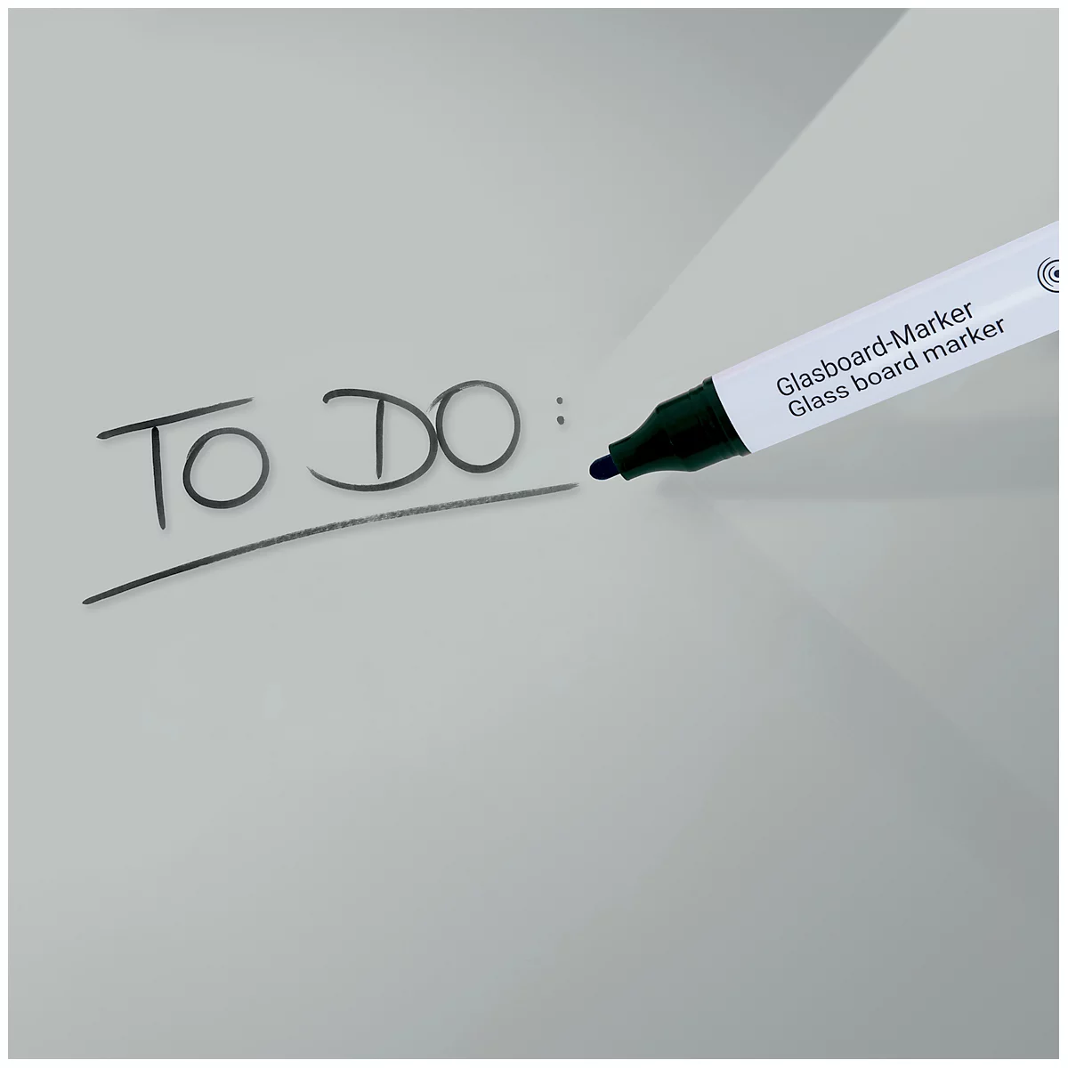 Sigel Glas-Whiteboard Artverum, glänzend, grau, magnethaftend, 1800 x 1200 mm + 2 SuperDym-Magnete