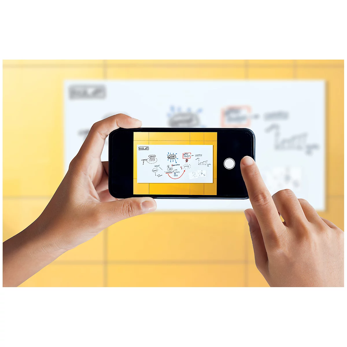 SIGEL Glas-Whiteboard Artverum, matt, super-weiß, magnethaftend, 2000 x 1000 mm + 2 Neodym-Magnete