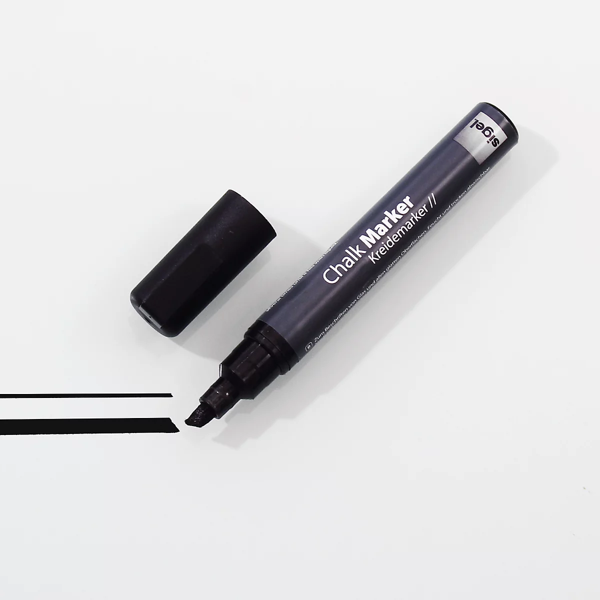 sigel Hochwertige Kreidemarker, 1 - 5 mm, GL-180, schwarz