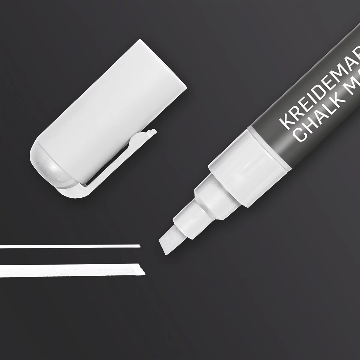 sigel Hochwertige Kreidemarker, 1 - 5 mm, GL-181, weiss