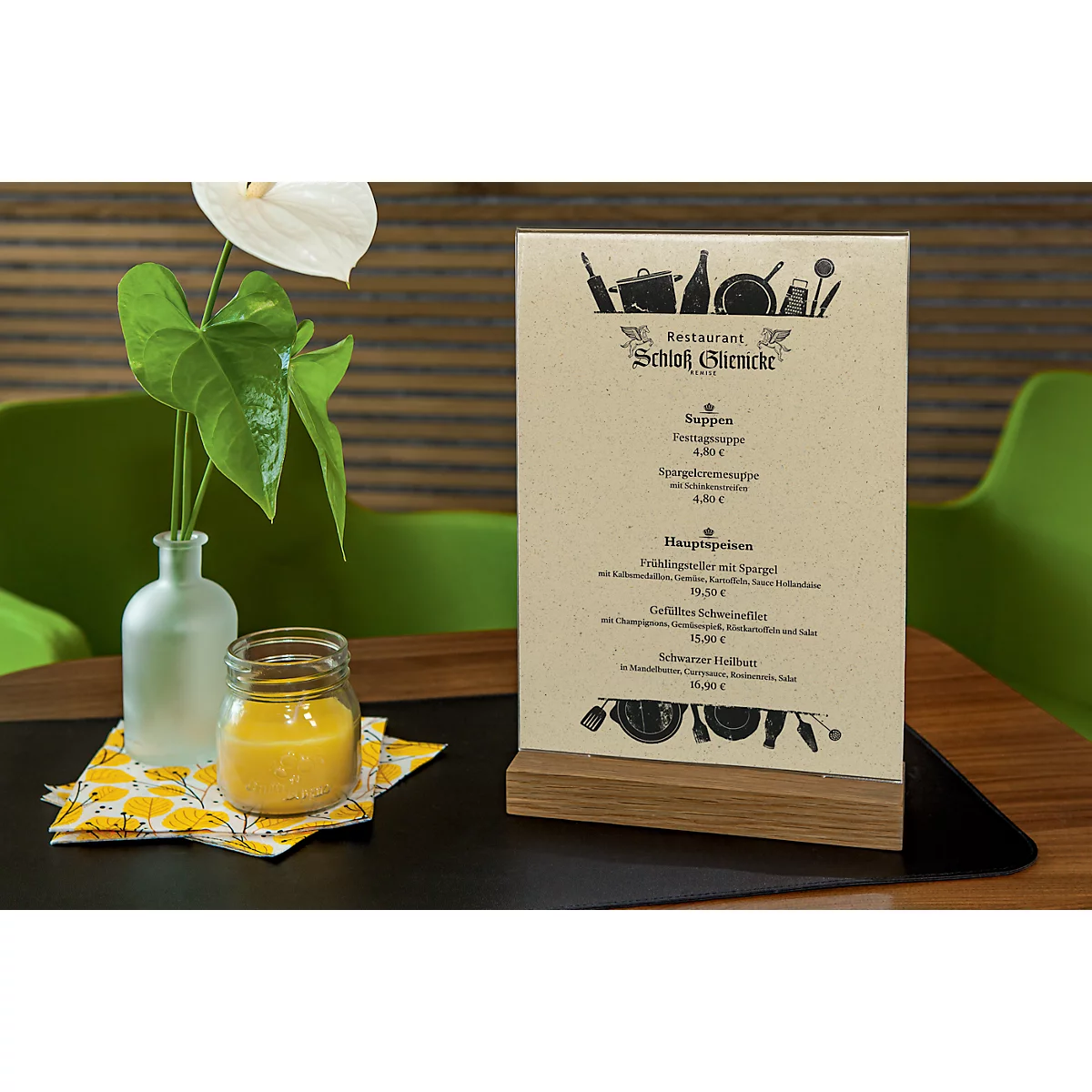 SIGEL 'Keukengerei' motiefpapier, DIN A4, 100 g/m², dubbelzijdig, graspapier, 100 vel